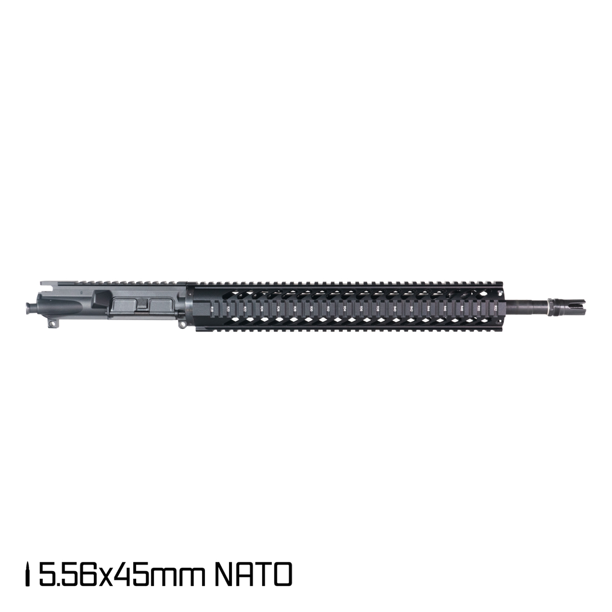 Davidson Defense LAZR 18-inch Rifle-Gas 5.56 NATO AR-15 Rifle Upper Build Kit, Plan B Scorch 3-Prong Flash Hider