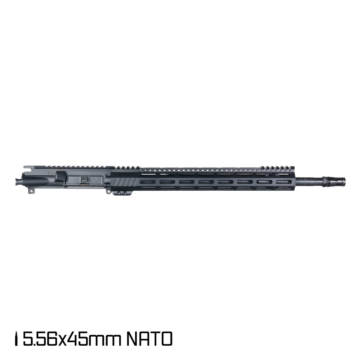 Davidson Defense Aegis Lightweight 18-inch Rifle-Gas 1:7 5.56 NATO AR-15 Freefloat M-Lok Handguard Rifle Upper Build Kit, Plan B A7 Flash Hider