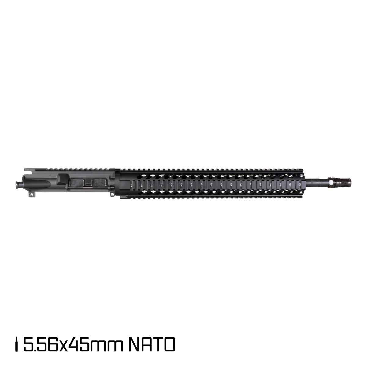 Davidson Defense LAZR 18-inch Rifle-Gas 5.56 NATO AR-15 Rifle Upper Build Kit, Plan B A7 Flash Hider