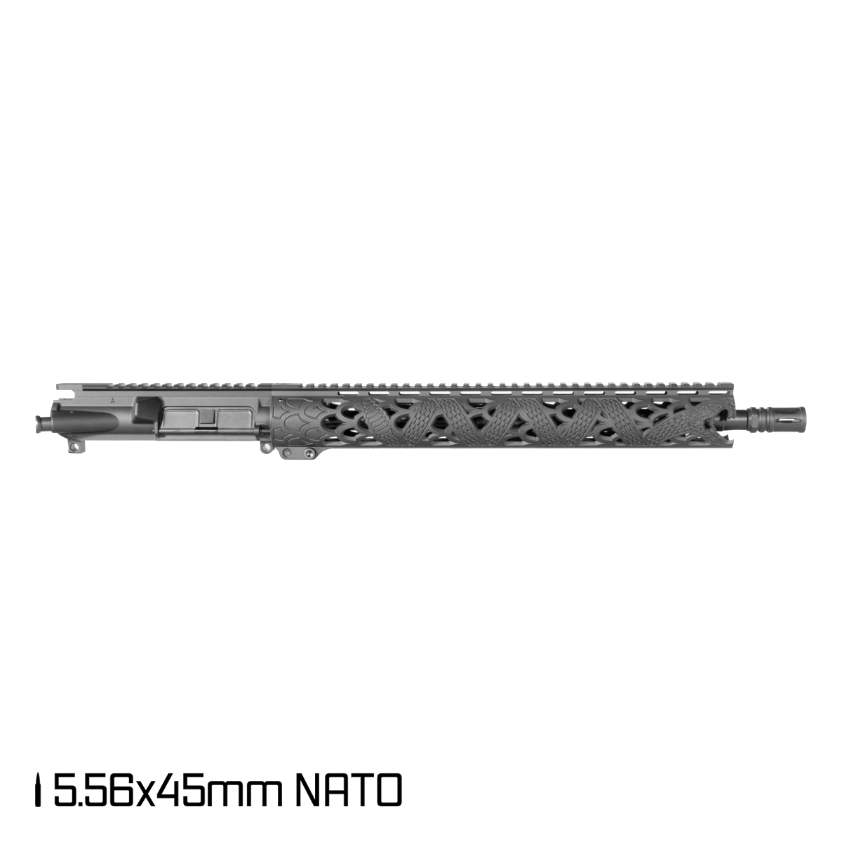 Davidson Defense Cottonmouth 16.5-inch Mid-Gas 1:7 5.56 NATO AR-15 Freefloat M-Lok Handguard Rifle Upper Build Kit