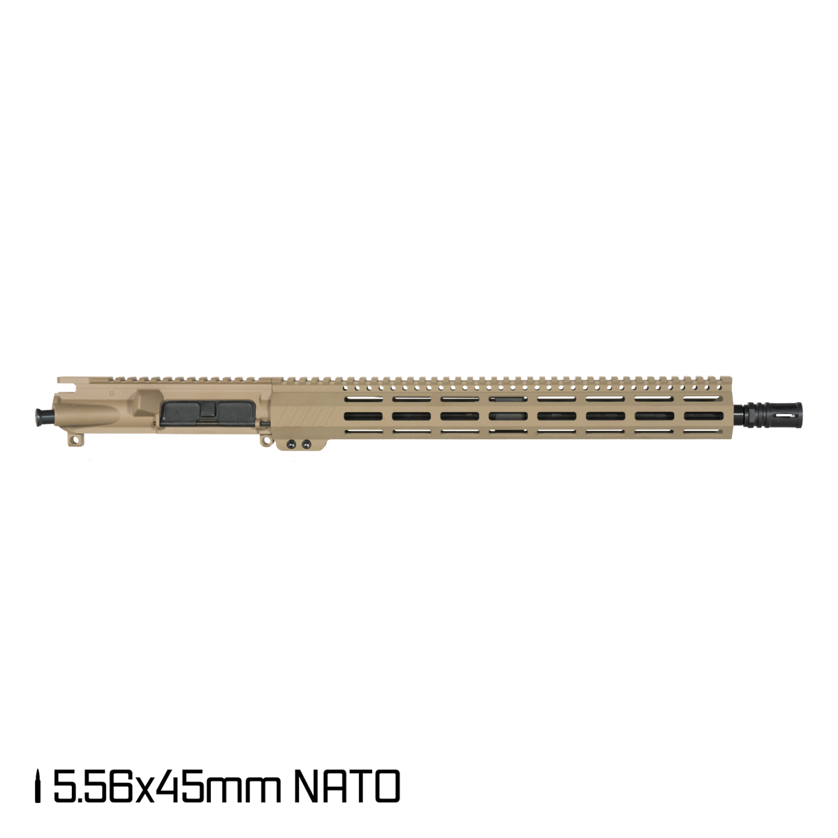 Davidson Defense FDE Aegis 16-inch Carbine-Gas 1:7 5.56 NATO AR-15 M-Lok Handguard Rifle Upper Build Kit