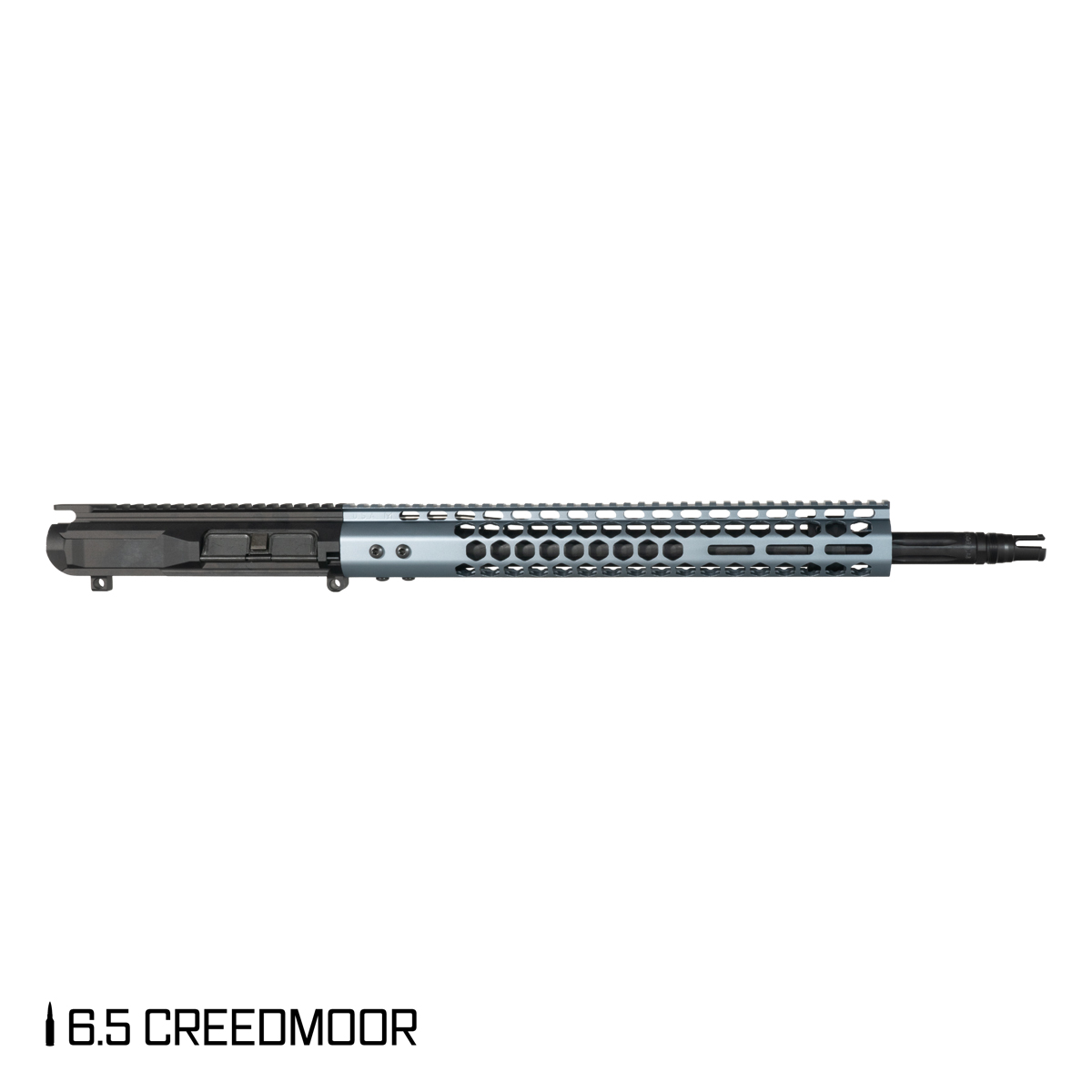 Davidson Defense Silver Claw 18-inch Rifle-Gas 1:8 6.5 Creedmoor AR-10 M-Lok Rifle Upper Build Kit, Plan B Trident Flash Hider