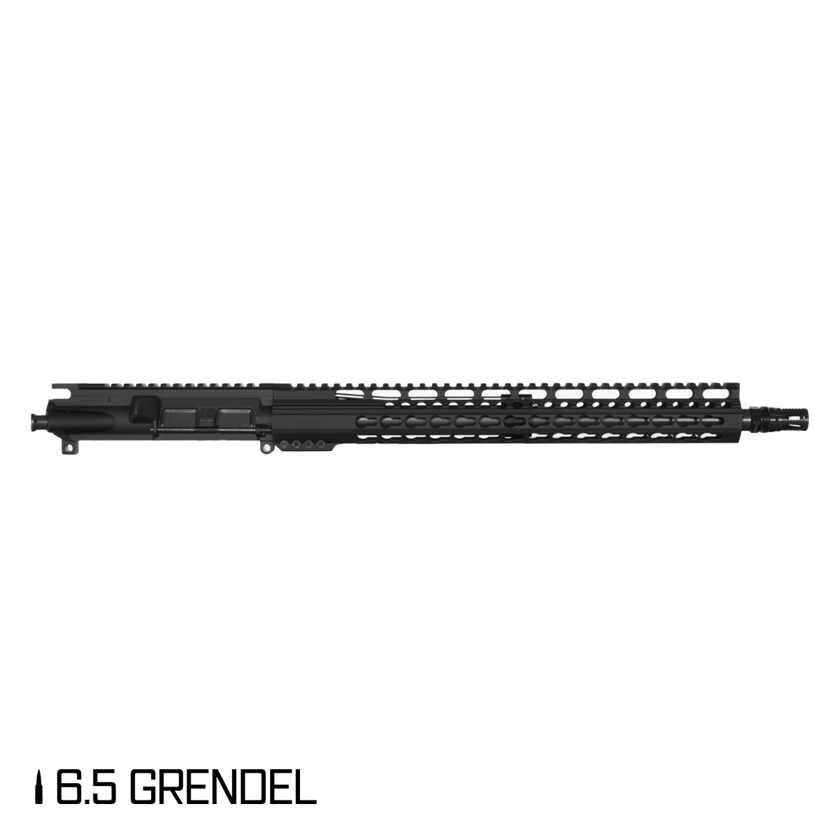 Davidson Defense Gorgoroth 16-inch Carbine-Gas 1:8 6.5 Grendel AR-15 Freefloat Keymod Handguard Rifle Upper Build Kit, KAK Industry Plan B A7 Flash Hider