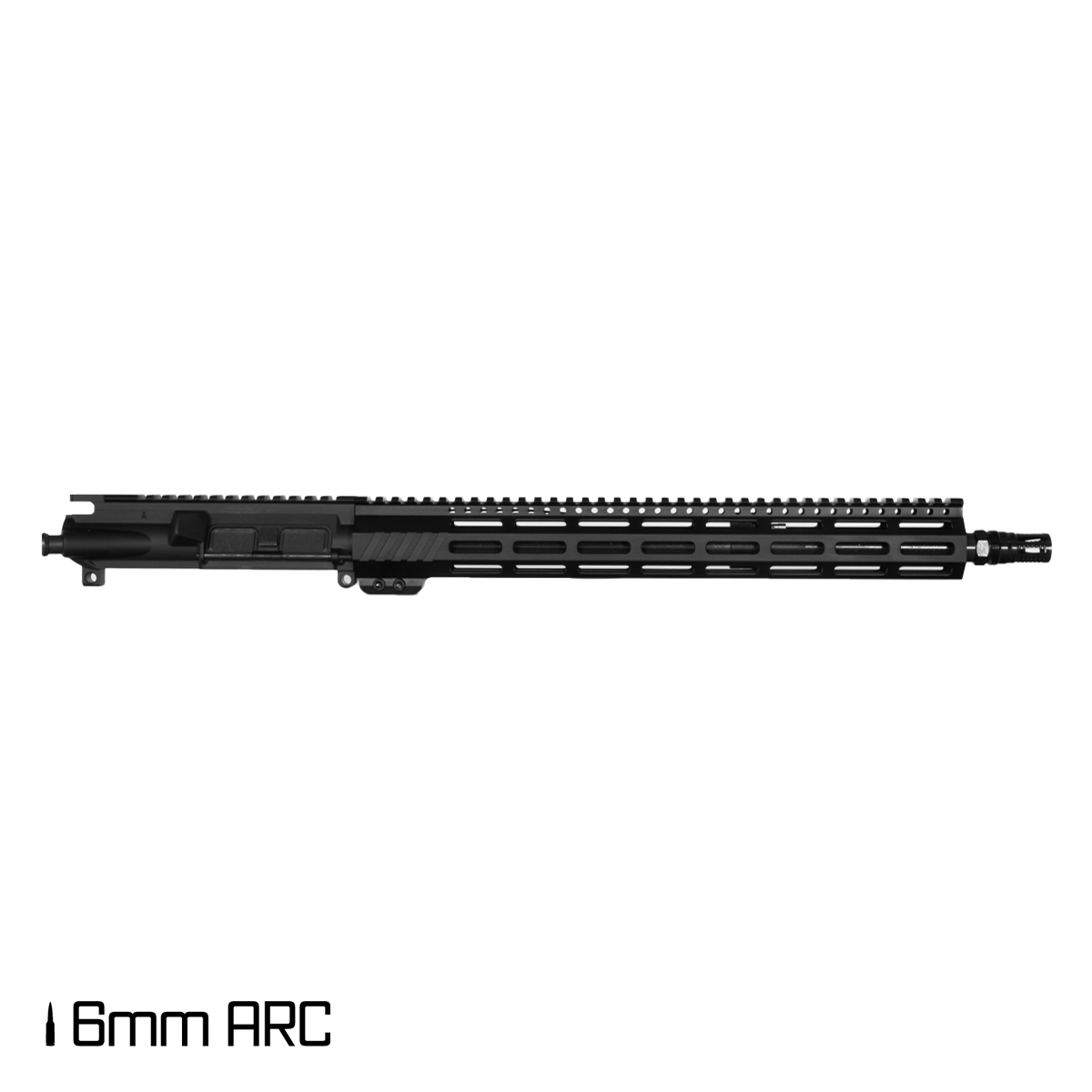 Davidson Defense Aegis 16-inch Mid-Gas 1:8 6MM ARC AR-15 Freefloat M-Lok Handguard Rifle Upper Build Kit, KAK Industry Plan B A7 Flash Hider