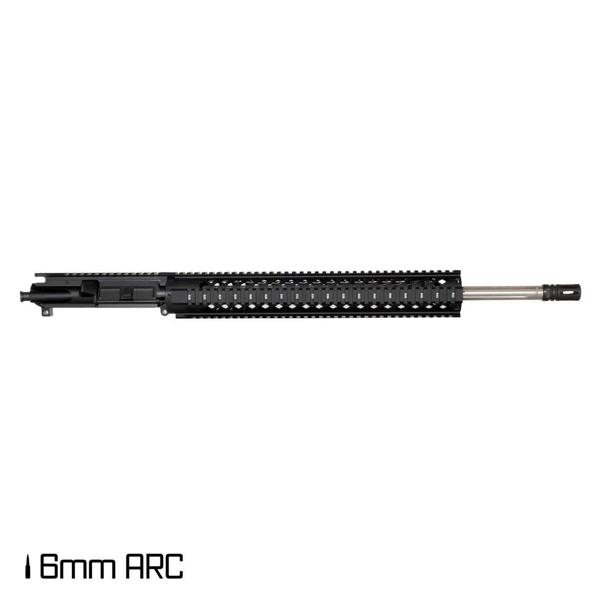 Davidson Defense Static Burn 20-inch Rifle-Gas 1:8 6MM ARC AR-15 Freefloat Quad-Rail Handguard Rifle Upper Build Kit