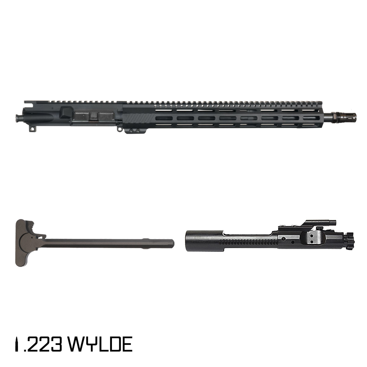 Davidson Defense Aegis 16.5-inch Mid-Gas 1:7 .223 Wylde AR-15 Freefloat M-Lok Handguard Rifle Complete Upper Build, Plan B A7 Flash Hider