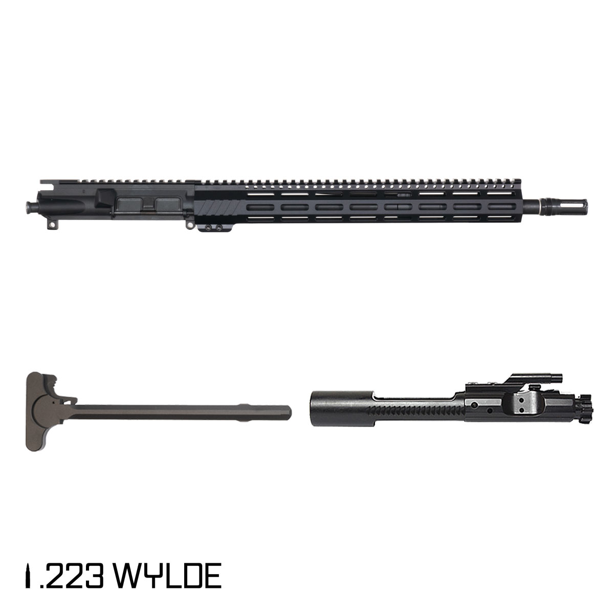 Davidson Defense Aegis 16.5-inch Mid-Gas 1:7 .223 Wylde AR-15 Freefloat M-Lok Handguard Rifle Complete Upper Build, Plan B Sentinel Caged Flash Hider