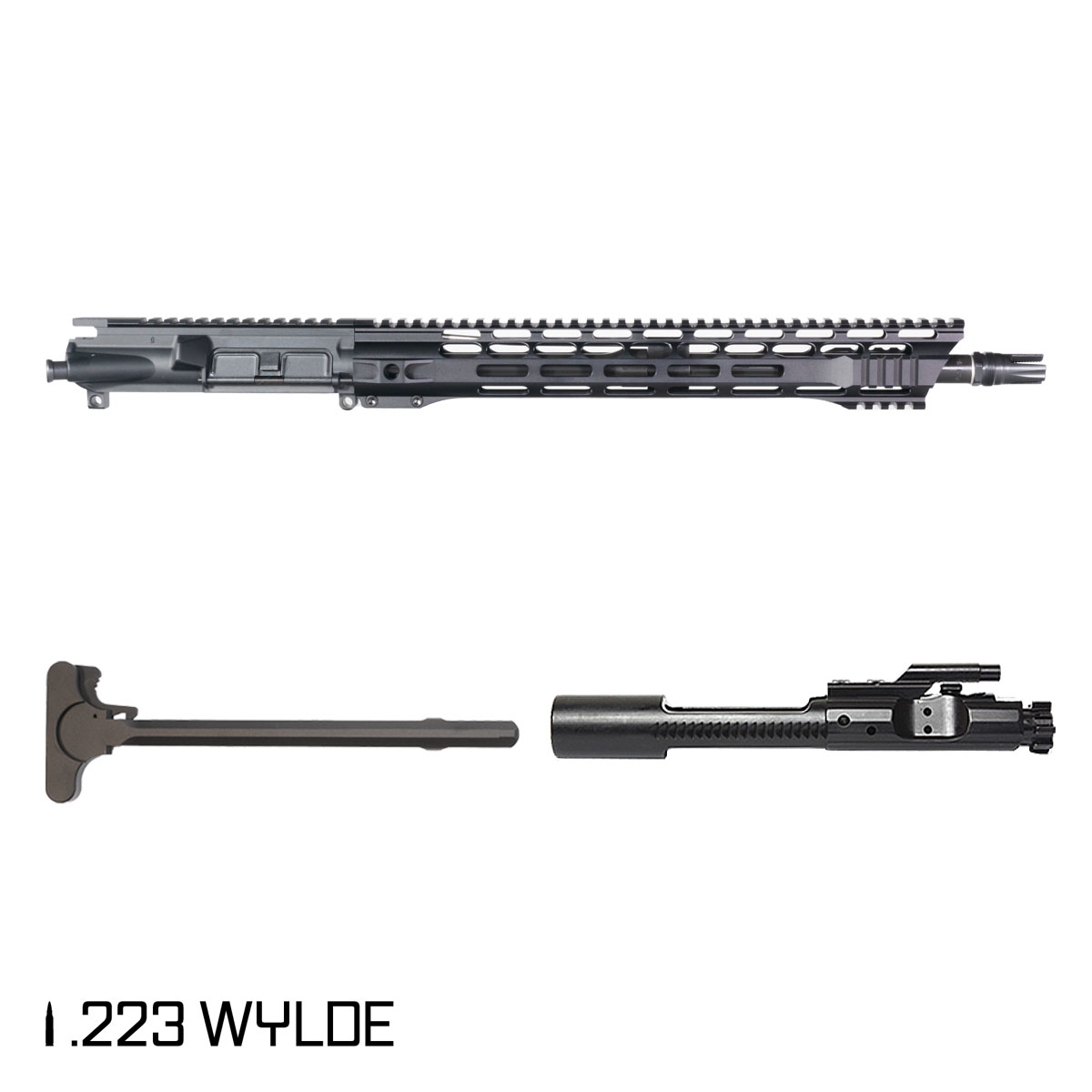 Davidson Defense Night’s Shade 16-inch AR-15 .223 Wylde Rifle Complete Upper Build, Plan B Scorch 3-Prong Flash Hider