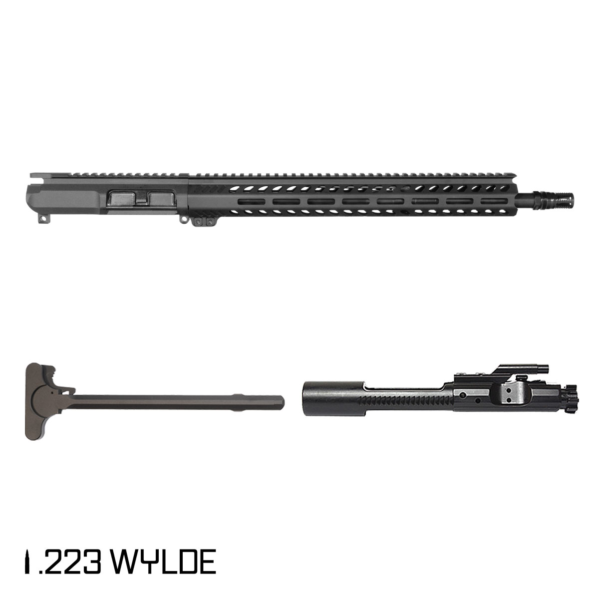 Davidson Defense Cutlass 16.5-inch Mid-Gas 1:7 .223 Wylde AR-15 Freefloat M-Lok Handguard Rifle Complete Upper Build, Plan B A7 Flash Hider