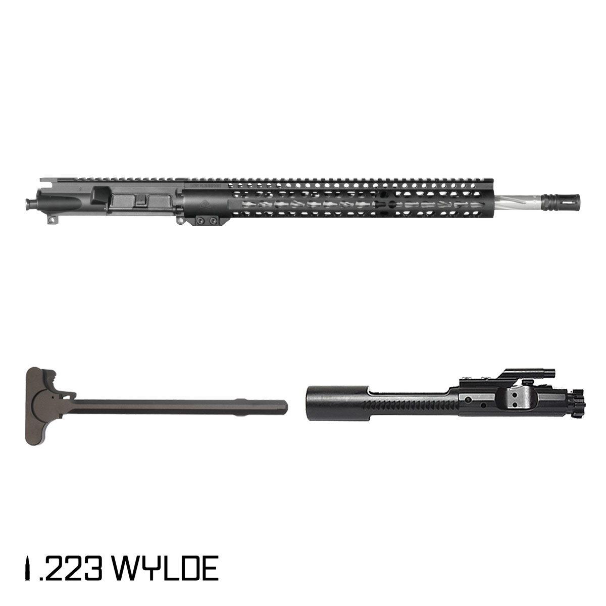 Davidson Defense Warden Patrol 18-inch Mid-Gas 1:7 .223 Wylde AR-15 Freefloat Keymod Handguard Rifle Complete Upper Build