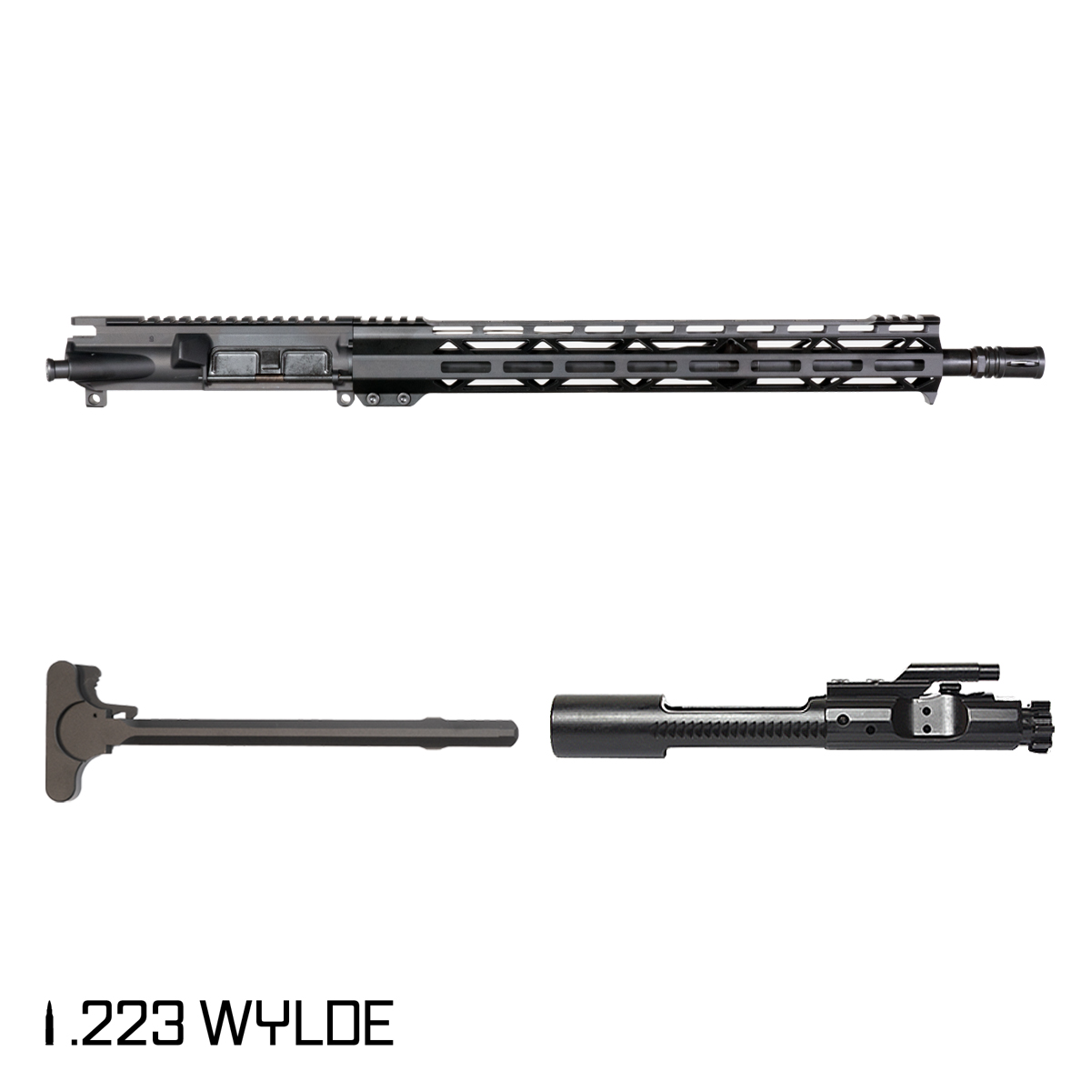 Davidson Defense Bluesteel 16.5-inch Mid-Gas 1:7 .223 Wylde AR-15 Freefloat M-Lok Handguard Rifle Complete Upper Build