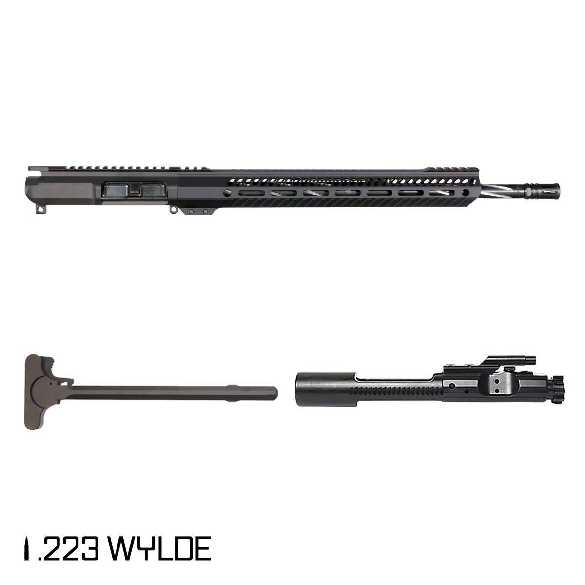 Davidson Defense Smoke Stack 18-inch Mid-Gas 1:8 .223 Wylde AR-15 Freefloat M-Lok Handguard Rifle Complete Upper Build