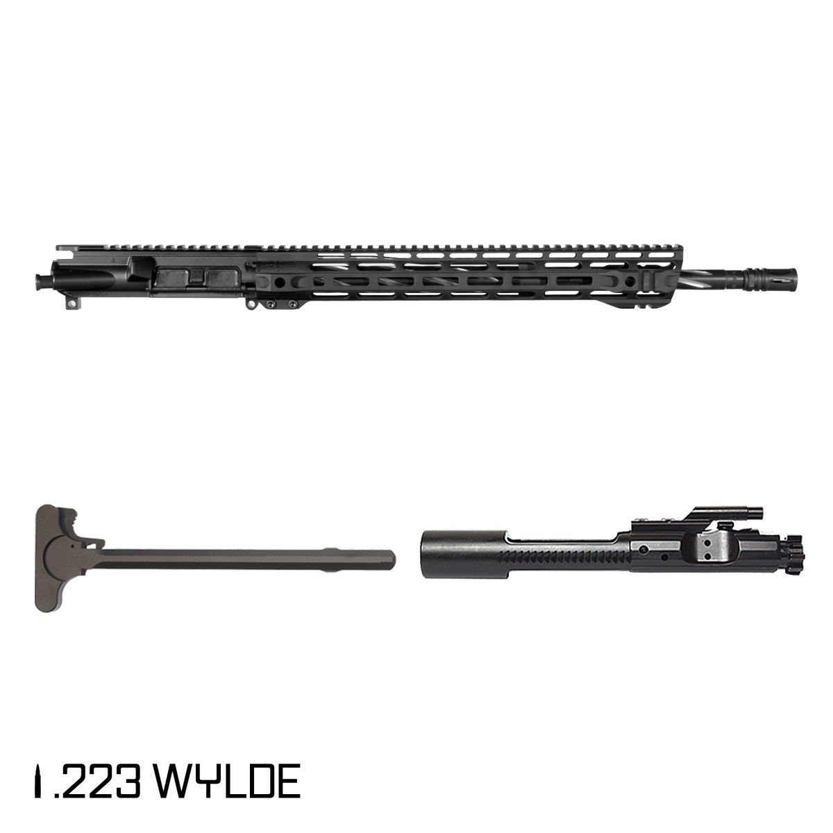 Davidson Defense Silver Vortex 18-inch Mid-Gas 1:8 .223 Wylde AR-15 M-Lok Rifle Complete Upper Build