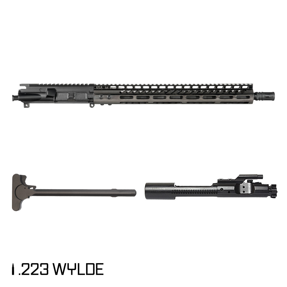 Davidson Defense Midnight Chrome 16-inch Carbine-Gas 1:8 .223 Wylde AR-15 M-Lok Rifle Complete Upper Build