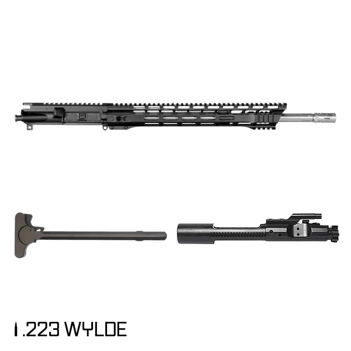 Davidson Defense Silver Sentry 18-inch Mid-Gas 1:8 .223 Wylde AR-15 M-Lok Rifle Complete Upper Build