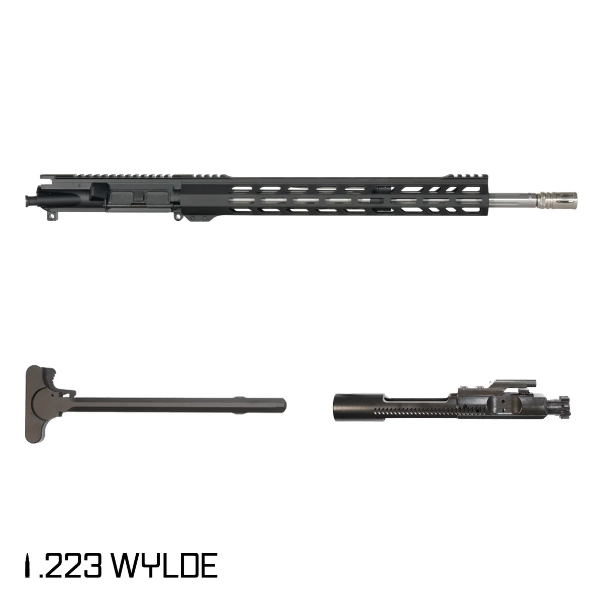 Davidson Defense Silver Renegade 18-inch Mid-Length-Gas 1:8 .223 Wylde AR-15 Freefloat Freefloat M-Lok Handguard Rifle Complete Upper Build