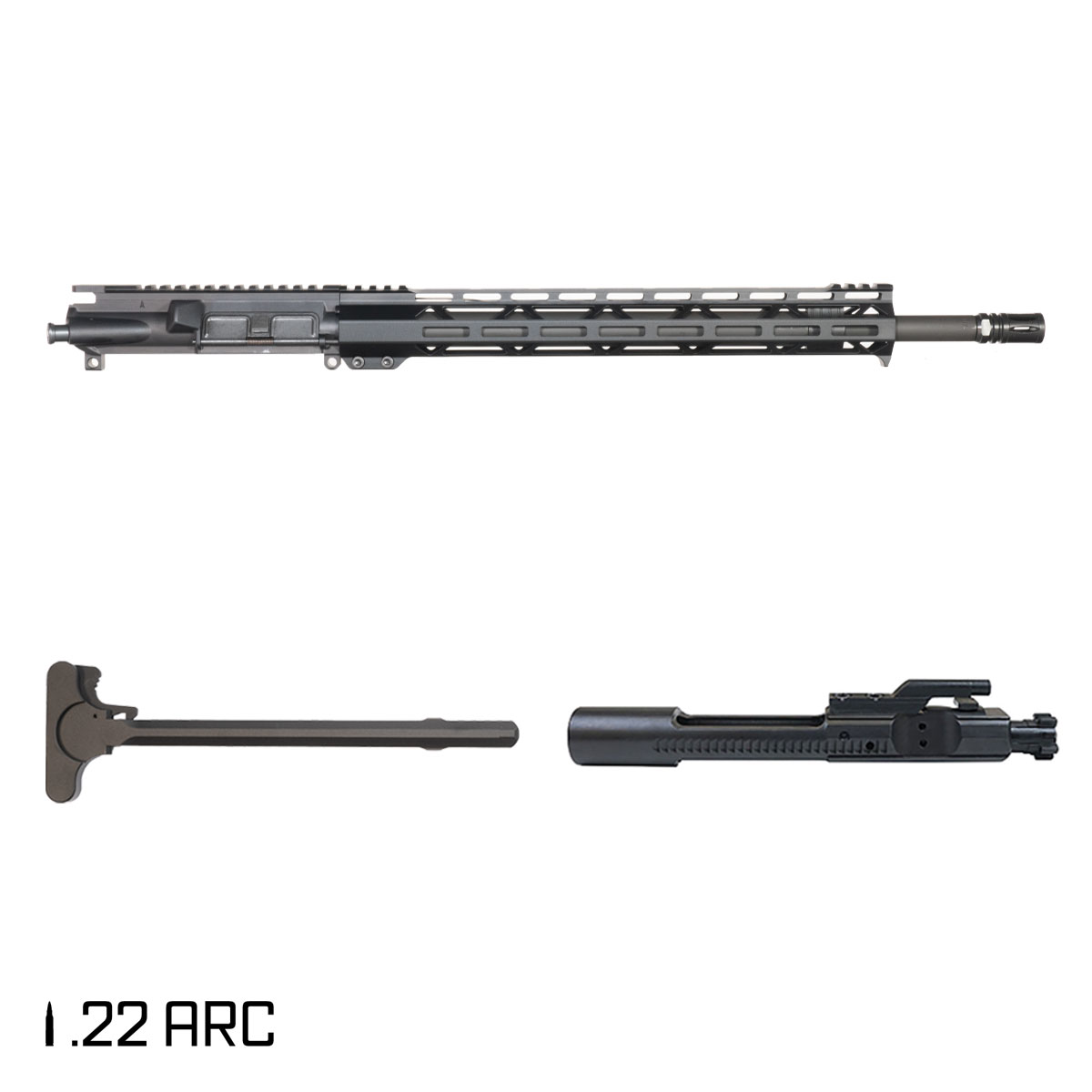 Davidson Defense Daggerfall 18-inch Rifle-Gas 1:7 .22 ARC AR-15 Freefloat M-Lok Handguard Rifle Complete Upper Build