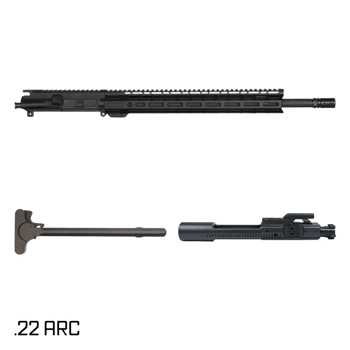 Davidson Defense Mantlebreaker 18-inch Rifle-Gas 1:7 .22 ARC AR-15 Freefloat M-Lok Handguard Rifle Complete Upper Build