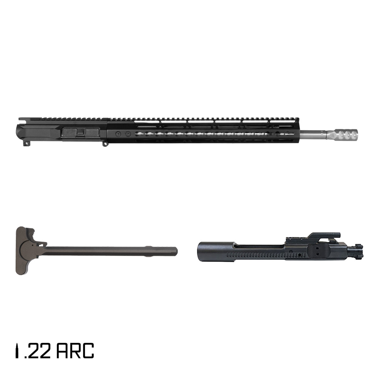 Davidson Defense Lock Jaw 18-inch Rifle-Gas 1:7 22 ARC AR-15 KeyMod Handguard Rifle Complete Upper Build