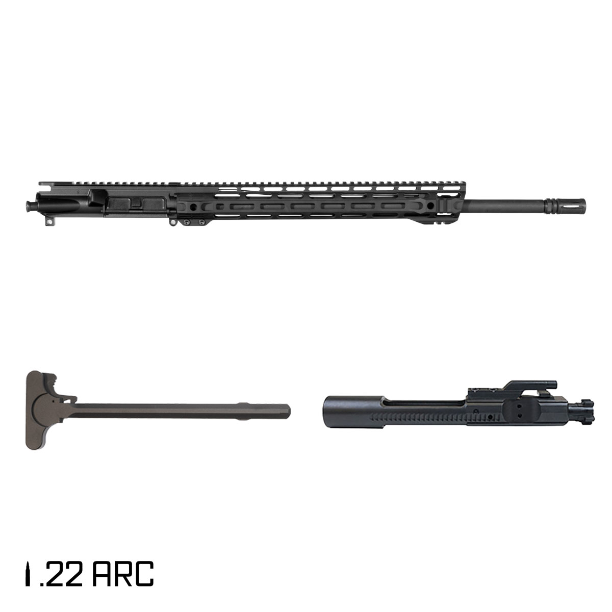 Davidson Defense Greyman 20-inch Rifle-Gas 1:7 22 ARC AR-15 M-Lok Handguard Rifle Complete Upper Build