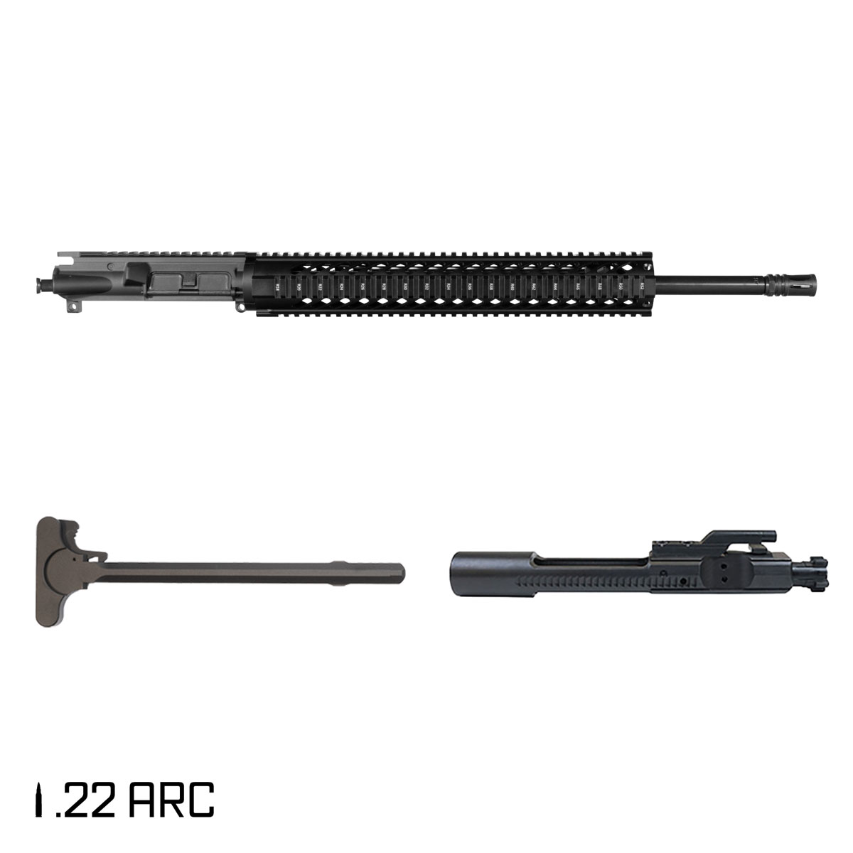 Davidson Defense Quadratic 20-inch Rifle-Gas 1:7 22 ARC AR-15 Quad-Rail Rifle Complete Upper Build