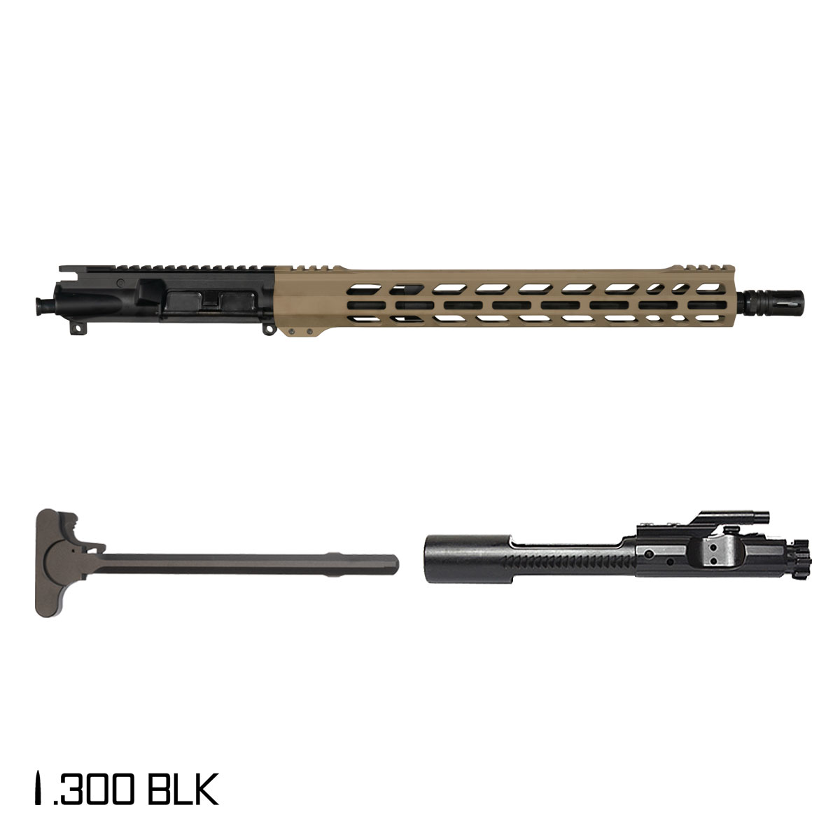 Davidson Defense Desert Fox 16-inch Pistol-Gas 1:8 .300 BLK AR-15 M-Lok Rifle Complete Upper Build