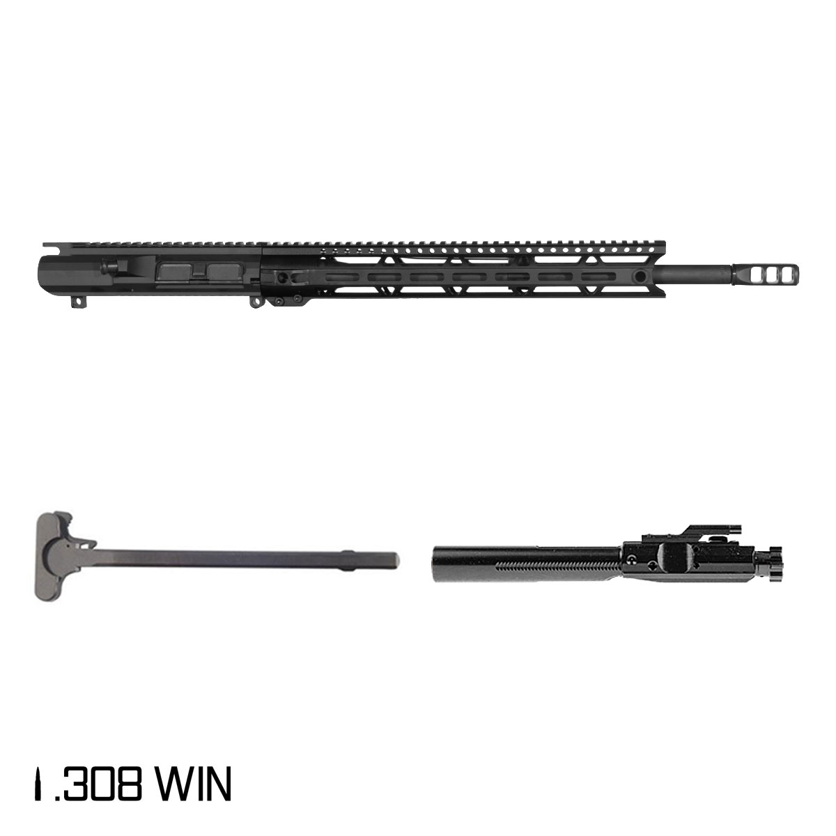 Davidson Defense Dispatch 18-inch Mid-Gas 1:10 .308 Win AR-10 Freefloat M-Lok Handguard Rifle Complete Upper Build