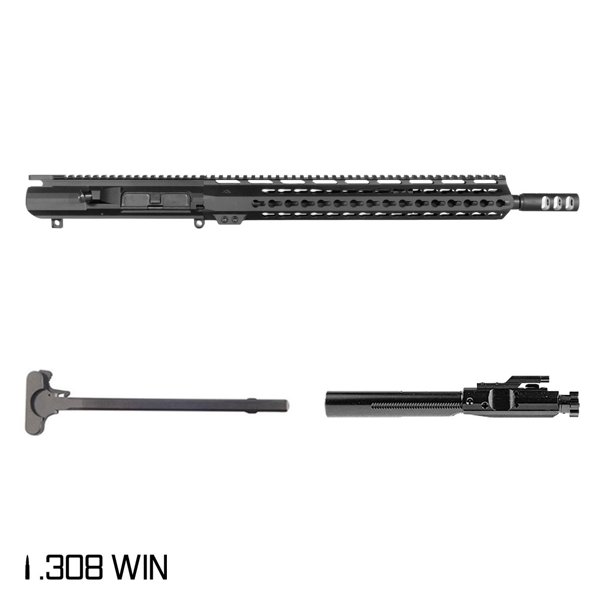 Davidson Defense Silver Stalker 16-inch Mid-Gas 1:10 .308 Win AR-10 KeyMod Rifle Complete Upper Build