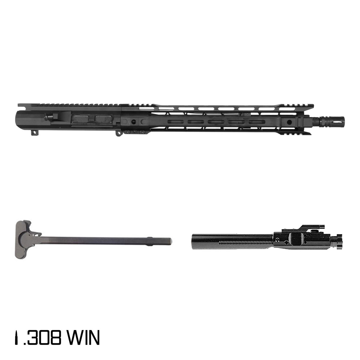 Davidson Defense High Bar 16-inch Mid-Gas 1:10 .308 Win AR-10 M-Lok Handguard Rifle Complete Upper Build