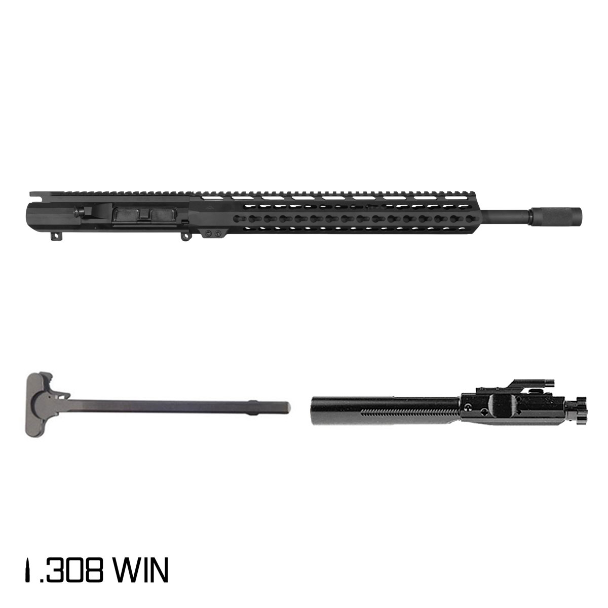 Davidson Defense Longshot 18-inch Mid-Gas 1:10 .308 Win AR-10 KeyMod Handguard Rifle Complete Upper Build