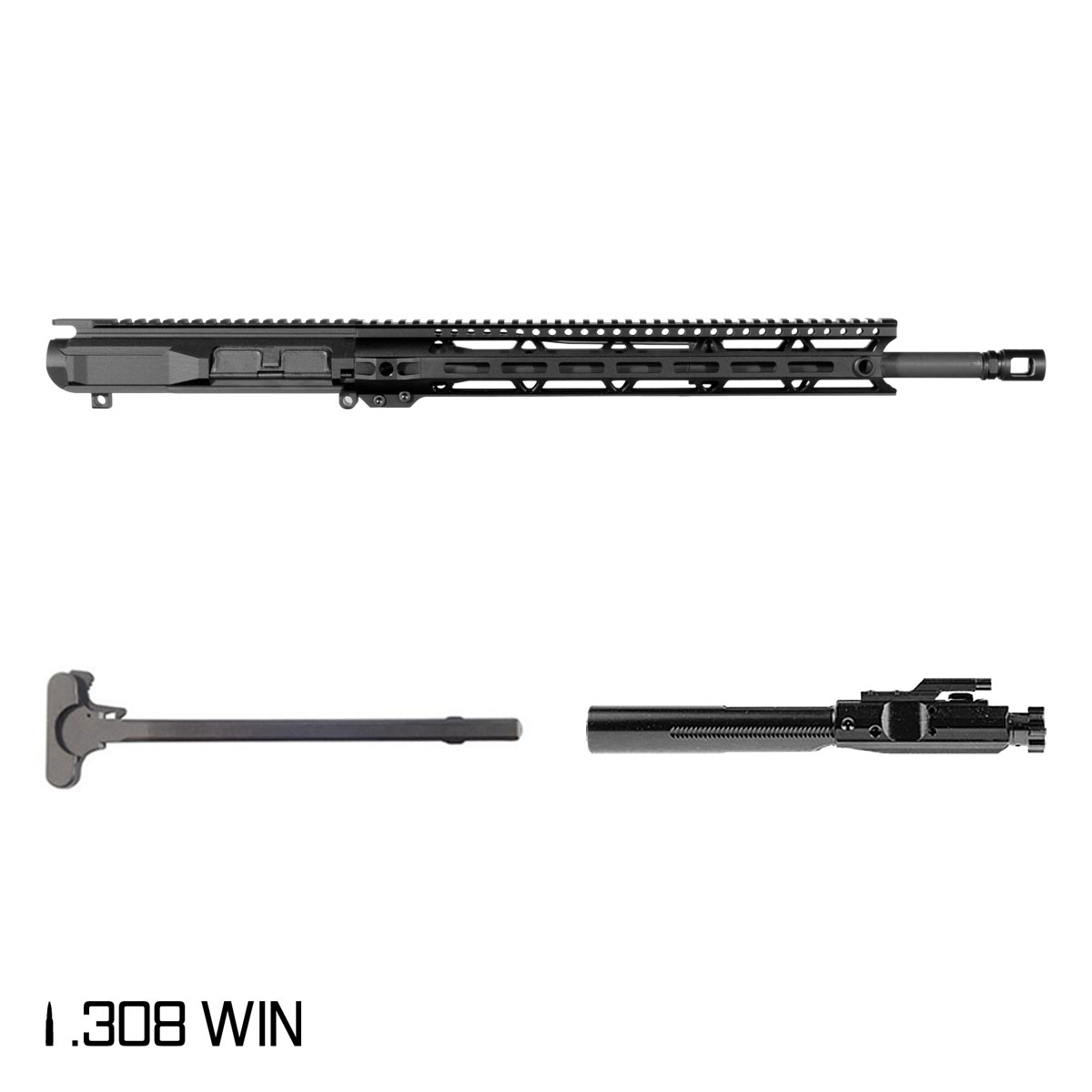 Davidson Defense Black Fang 18-inch Mid-Gas 1:10 .308 Win AR-10 Handguard Rifle Complete Upper Build