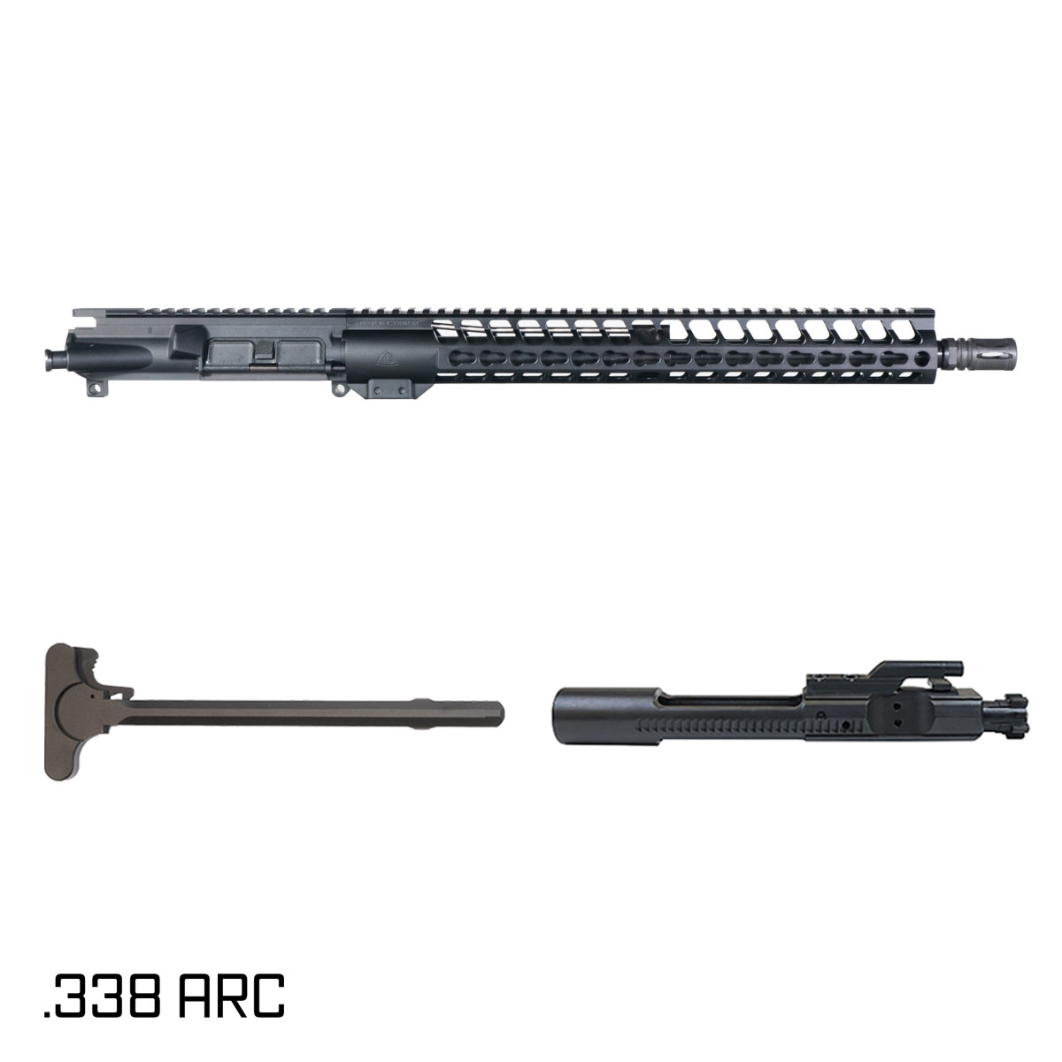 Davidson Defense Warden 16-inch Carbine-Gas 1:8 .338 ARC AR-15 Freefloat Keymod Handguard Rifle Complete Upper Build
