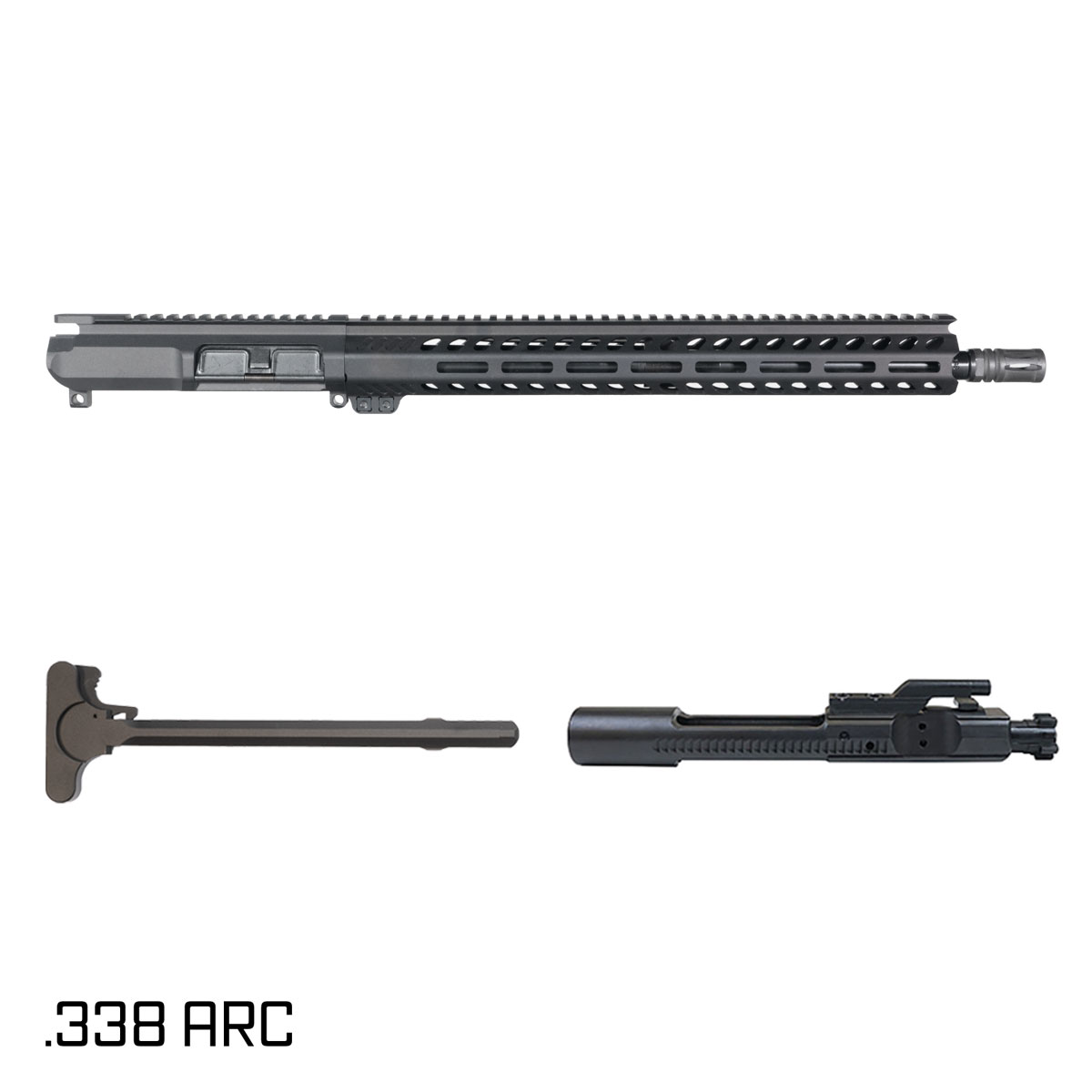 Davidson Defense Cutlass 16-inch Carbine-Gas 1:8 .338 ARC AR-15 Freefloat M-Lok Handguard Rifle Complete Upper Build