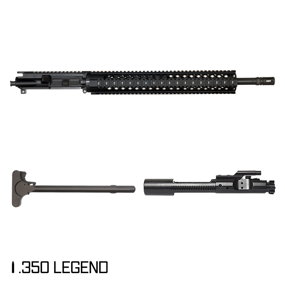 Davidson Defense Dropshadow 18-inch Carbine-Gas 1:16 .350 Legend AR-15 Freefloat Quad-Rail Handguard Rifle Complete Upper Build