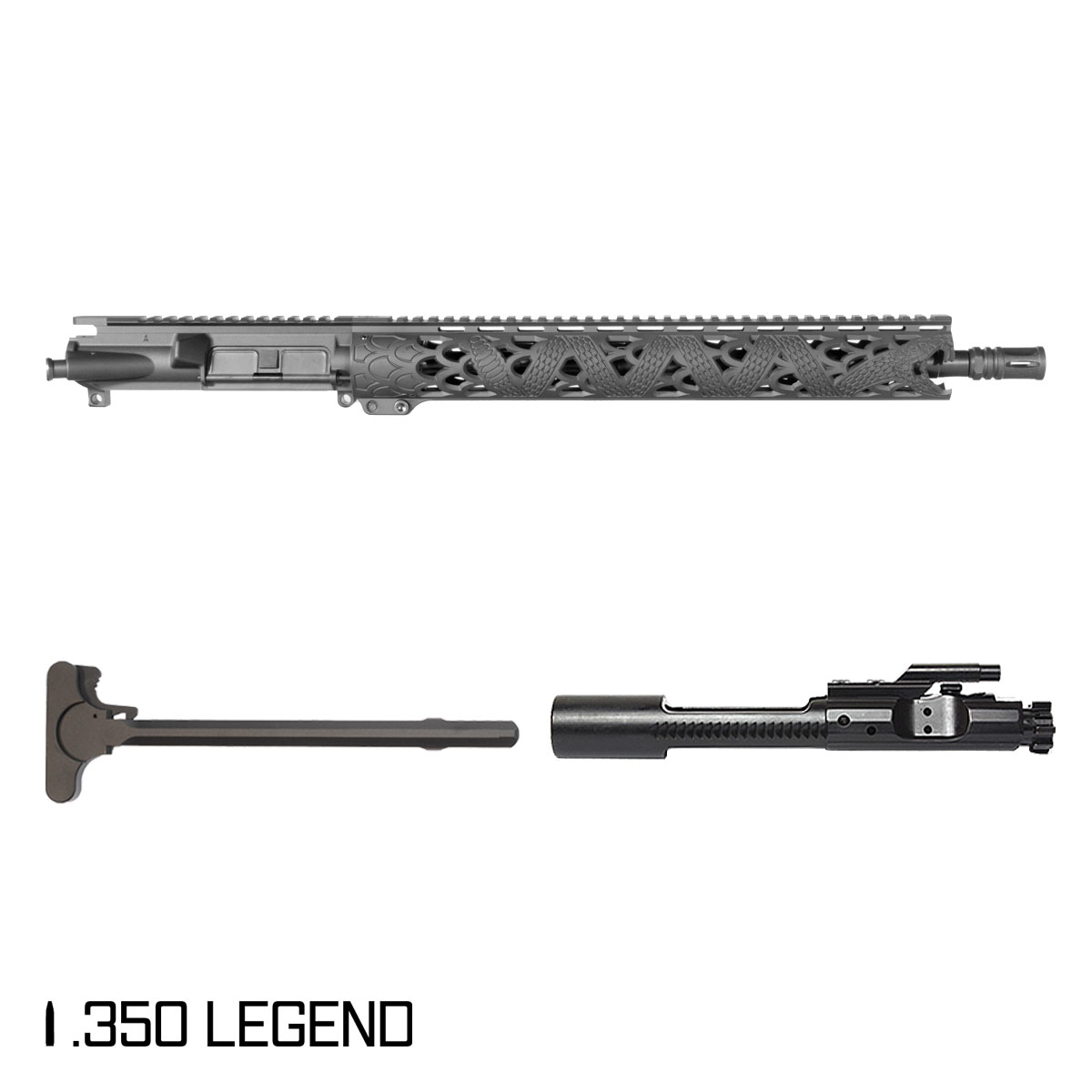 Davidson Defense Cottonmouth 350 16-inch Carbine-Gas 1:16 .350 Legend AR-15 Freefloat M-Lok Handguard Rifle Complete Upper Build