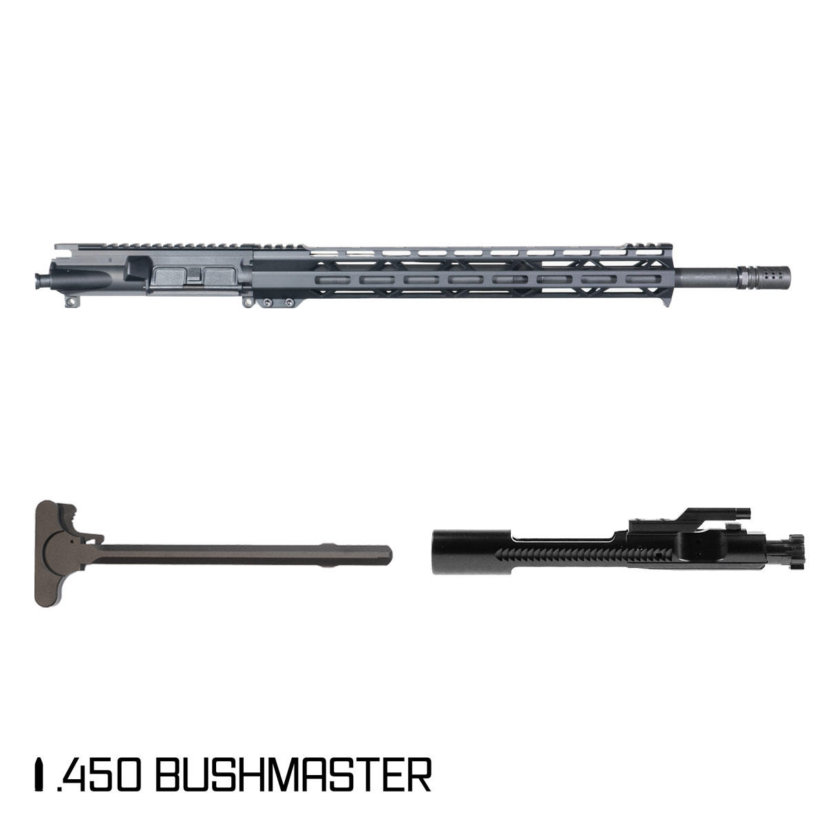 Davidson Defense Hog Tracker 18-inch Mid-Gas 1:24 .450 Bushmaster AR-15 Freefloat M-Lok Handguard Rifle Complete Upper Build