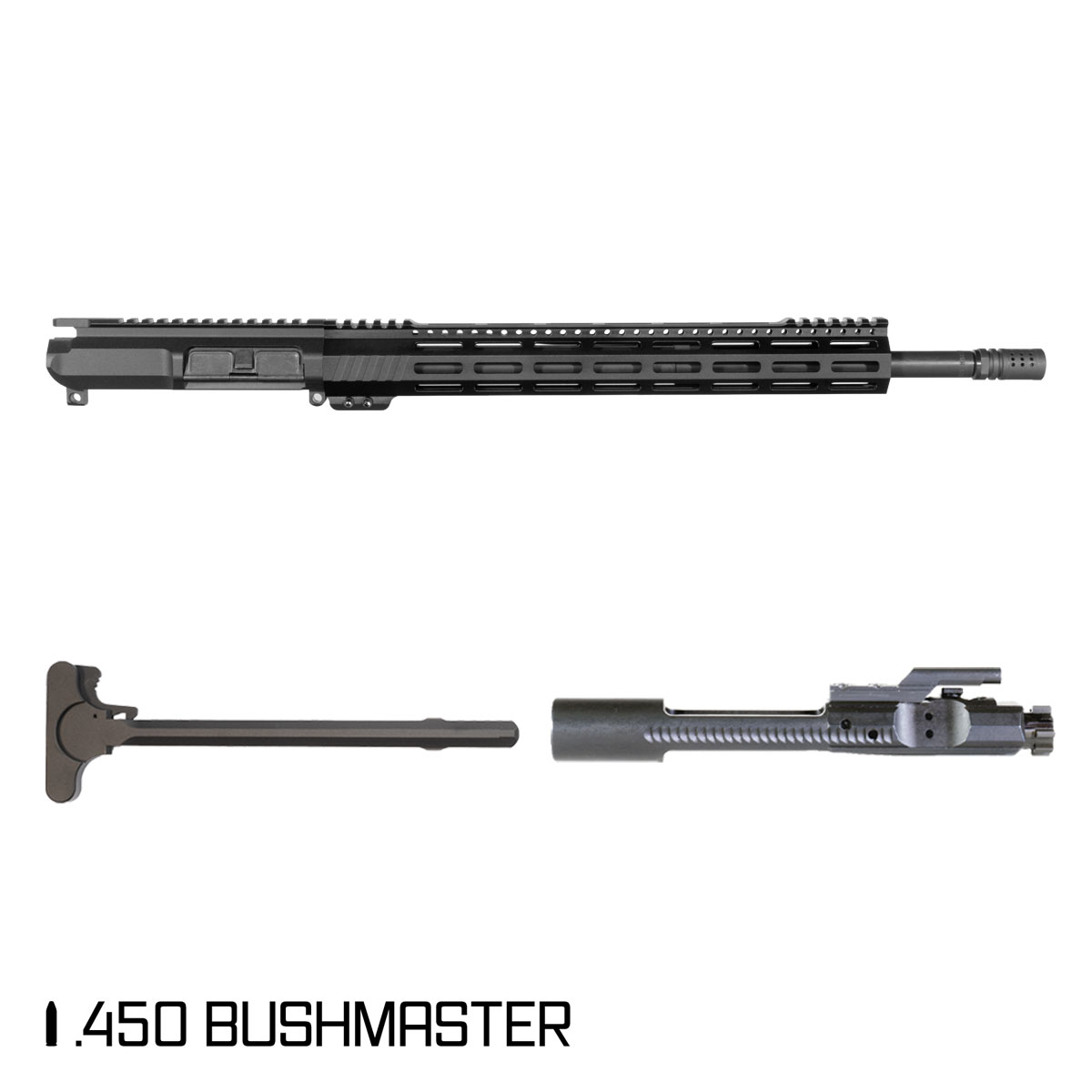 Davidson Defense Thunderbird 18-inch Mid-Gas 1:24 .450 Bushmaster AR-15 Freefloat M-Lok Handguard Rifle Complete Upper Build