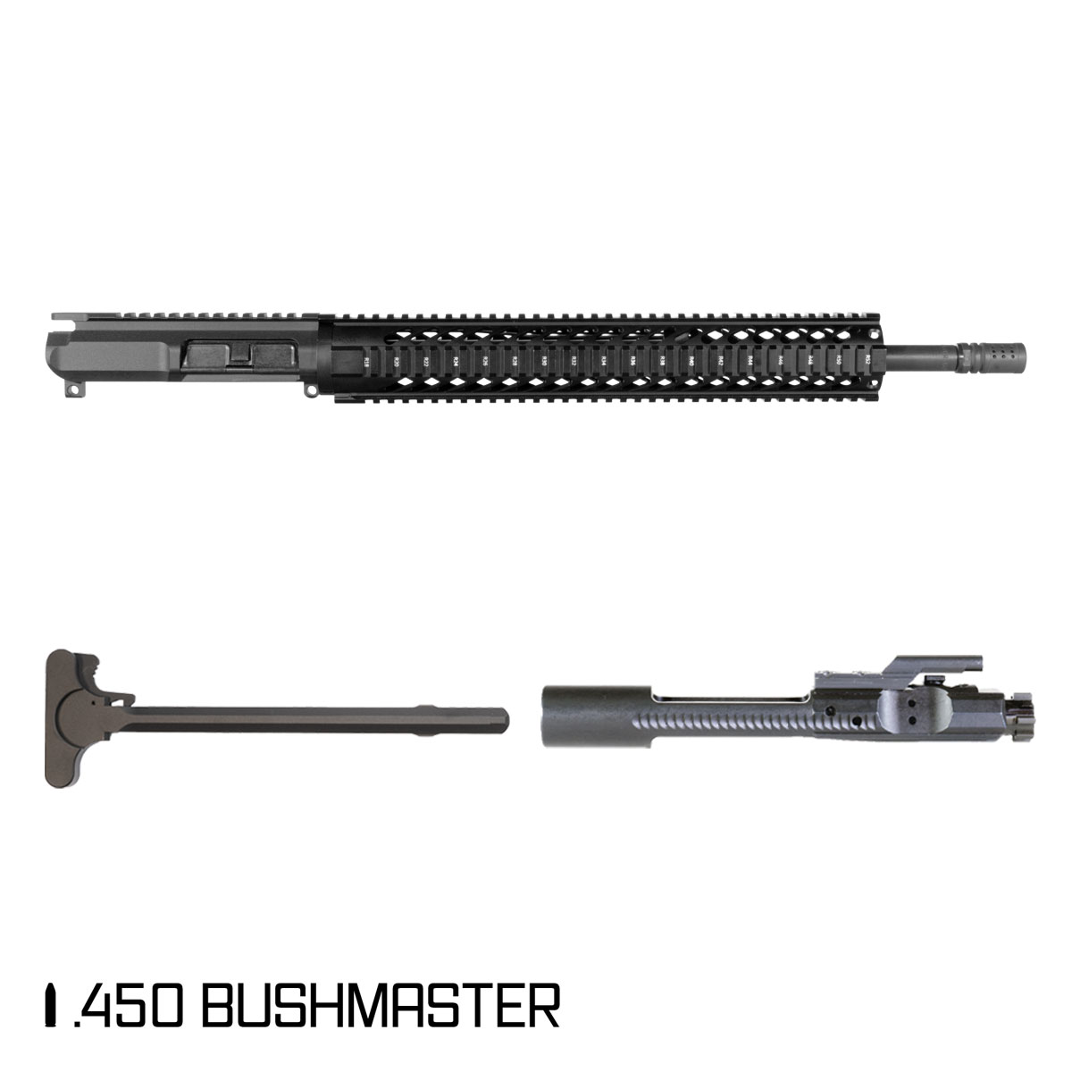 Davidson Defense Manticore 18-inch Mid-Gas 1:24 .450 Bushmaster AR-15 Quad-Rail Rifle Complete Upper Build