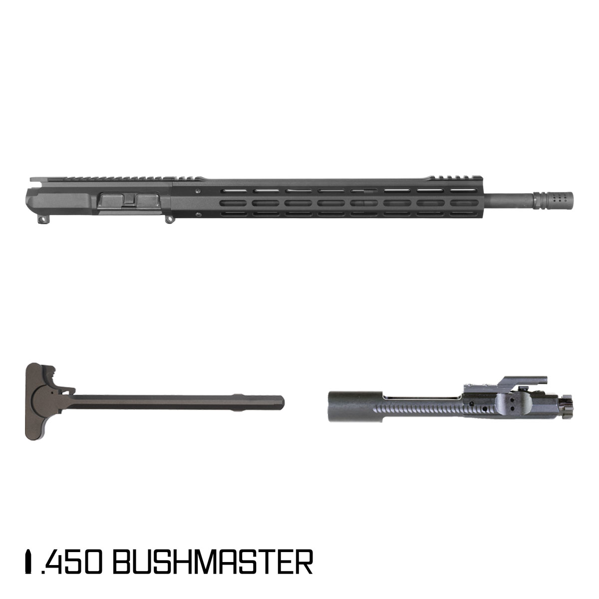 Davidson Defense Invictus 18-inch Mid-Gas 1:24 .450 Bushmaster AR-15 Freefloat M-Lok Handguard Rifle Complete Upper Build