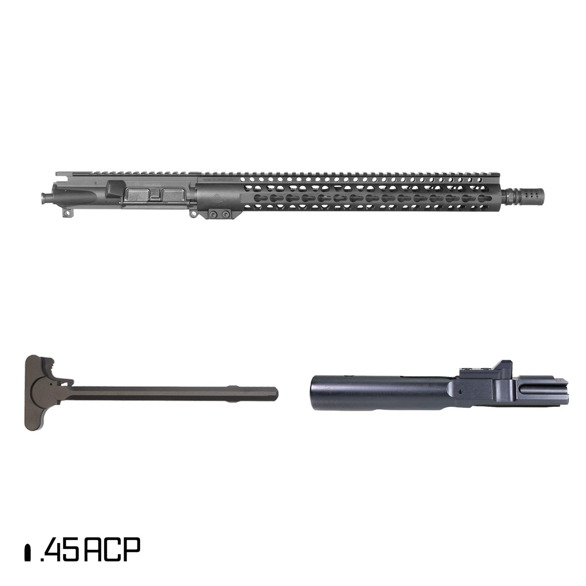 Davidson Defense Warden Patrol 16-inch 1:16 .45 ACP AR-45 Freefloat Keymod Handguard Rifle Complete Upper Build