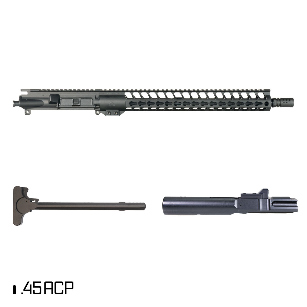 Davidson Defense Warden 16-inch 1:16 .45 ACP AR-45 Freefloat Keymod Handguard Rifle Complete Upper Build