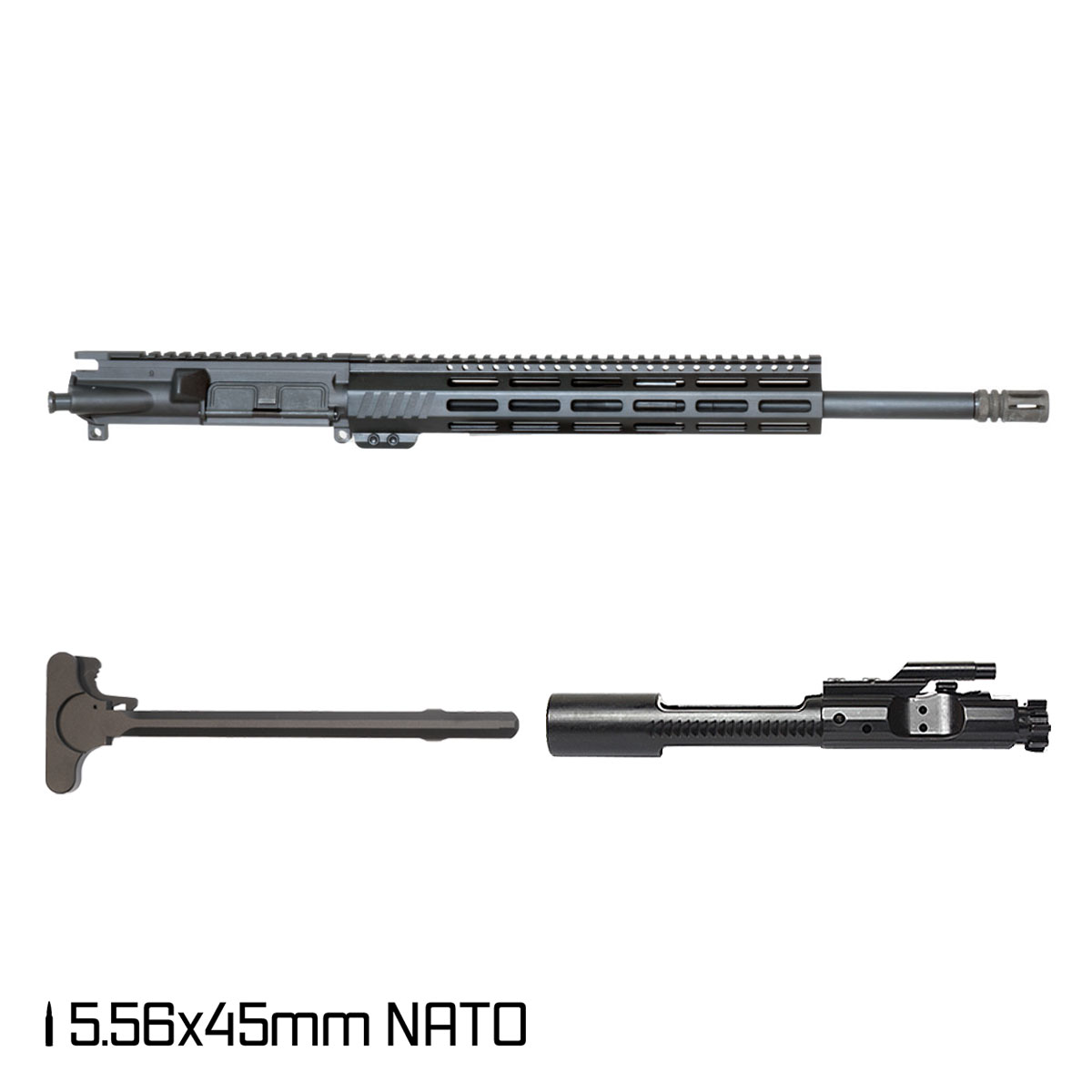 Davidson Defense Aegis w/Gauntlet Arms Stock 16-inch Carbine-Gas 1:7 5.56 NATO AR-15 Freefloat M-Lok Handguard Rifle Complete Upper Build Kit