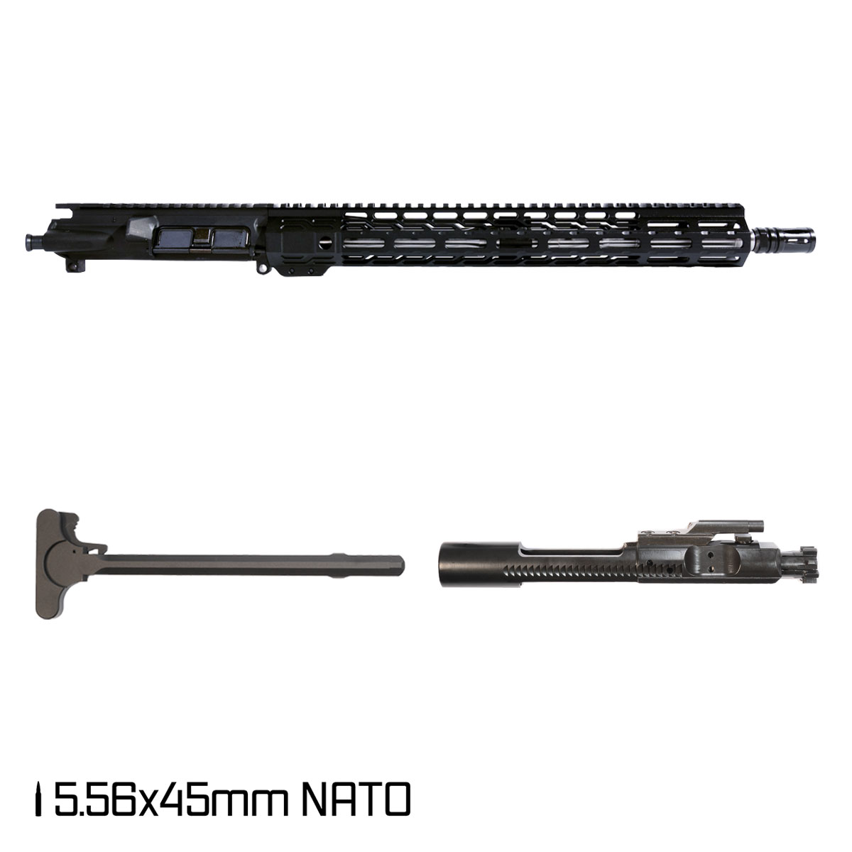 Davidson Defense True Grit V 16-inch Carbine-Gas 1:8 5.56 NATO AR-15 Freefloat M-Lok Handguard Rifle Complete Upper Build