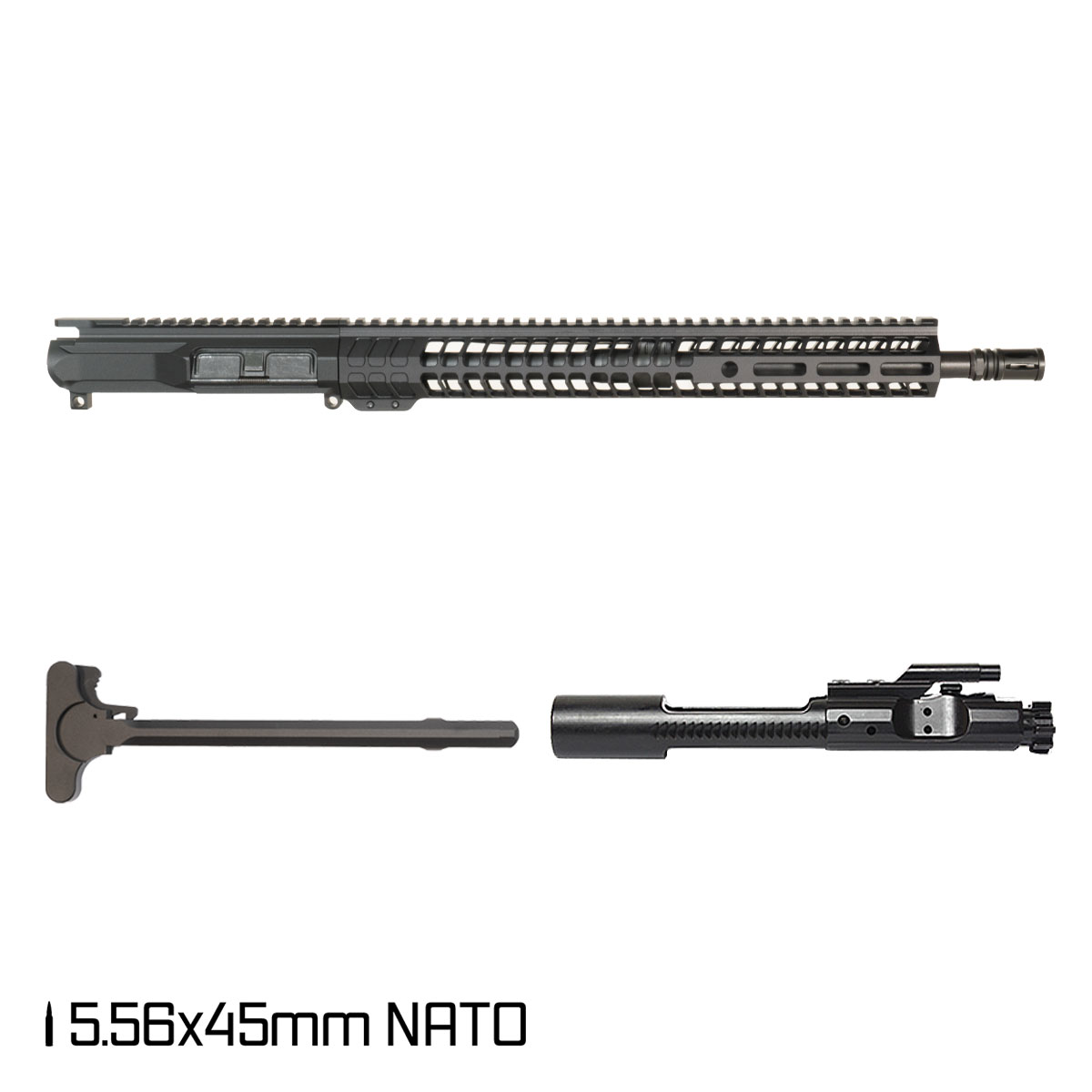 Davidson Defense Warfist 16-inch Carbine-Gas 1:7 5.56 NATO AR-15 Freefloat M-Lok Handguard Rifle Complete Upper Build
