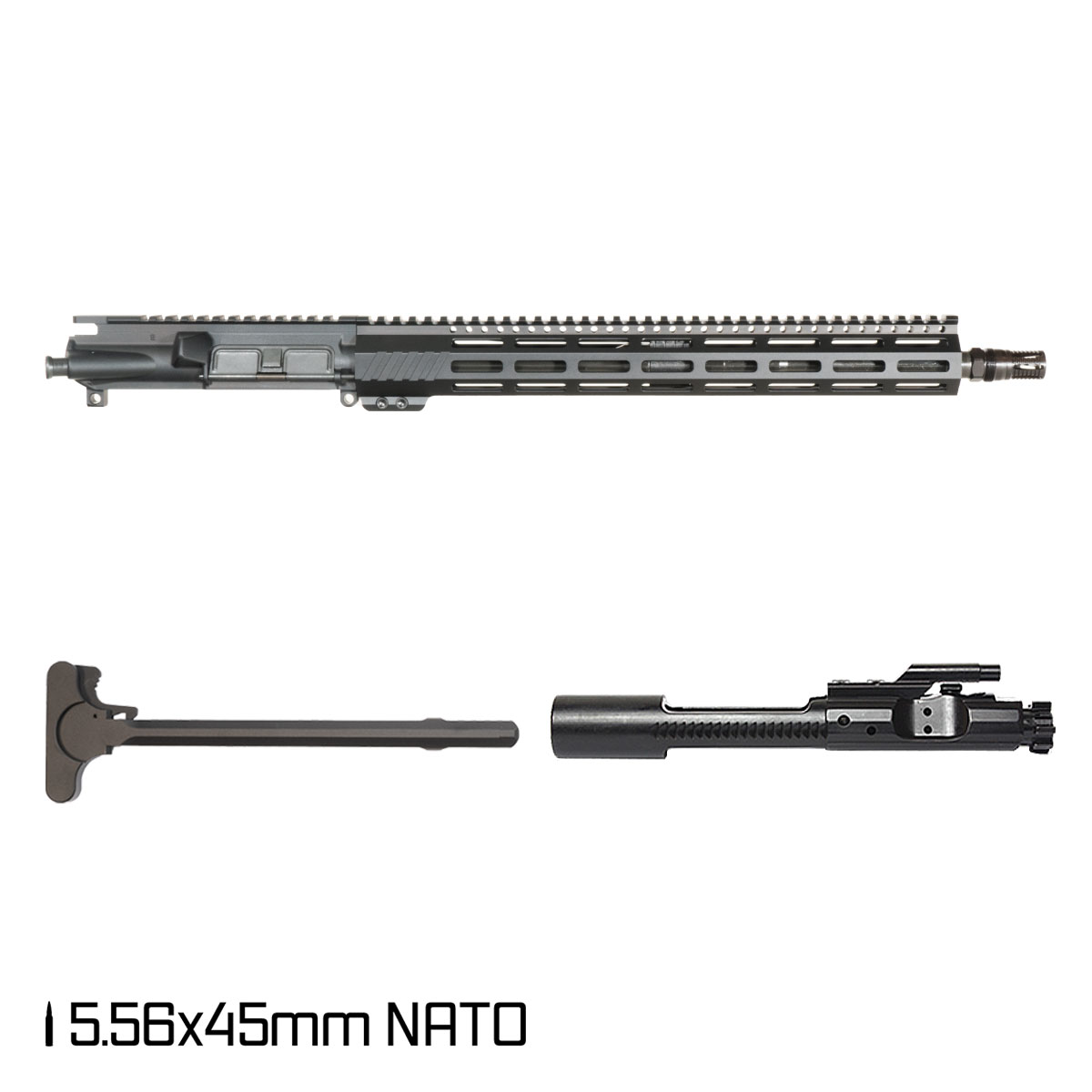 Davidson Defense Aegis 16-inch Carbine-Gas 1:7 5.56 NATO AR-15 Freefloat M-Lok Handguard Rifle Complete Upper Build, Plan B A7 Flash Hider