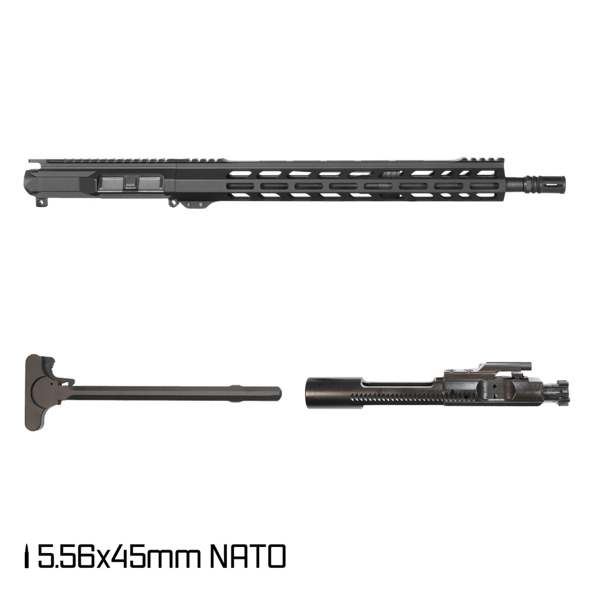 Davidson Defense Ronin Competition 16.5-inch Mid-Gas 1:7 5.56 NATO AR-15 Freefloat M-Lok Handguard Rifle Complete Upper Build