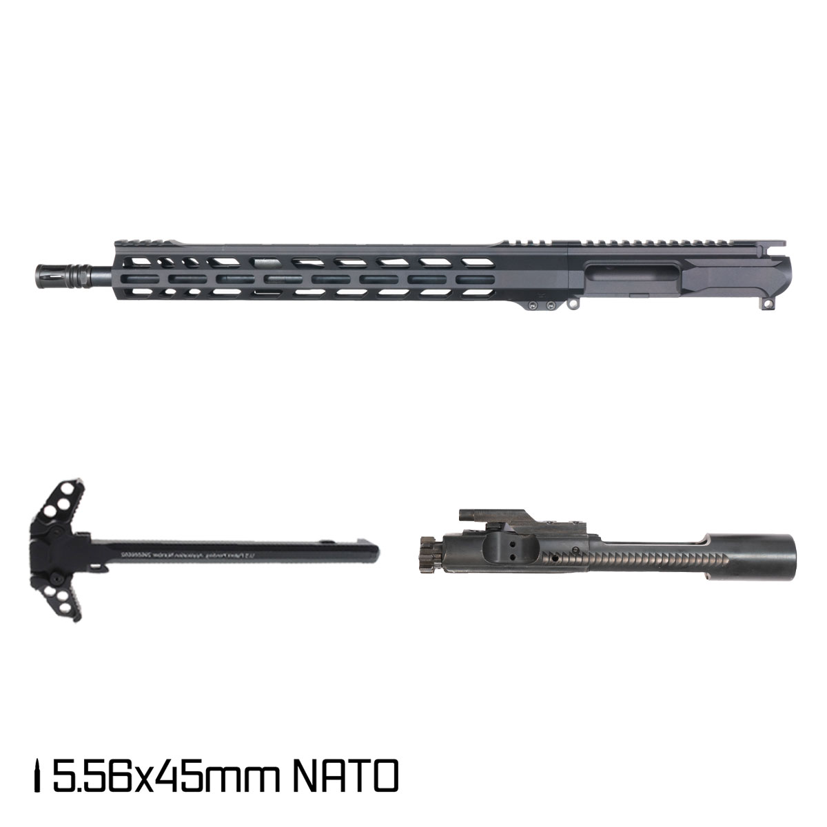 Davidson Defense Ronin Competition Left-Handed 16.5-inch Mid-Gas 1:7 5.56 NATO AR-15 Freefloat M-Lok Handguard Rifle Complete Upper Build