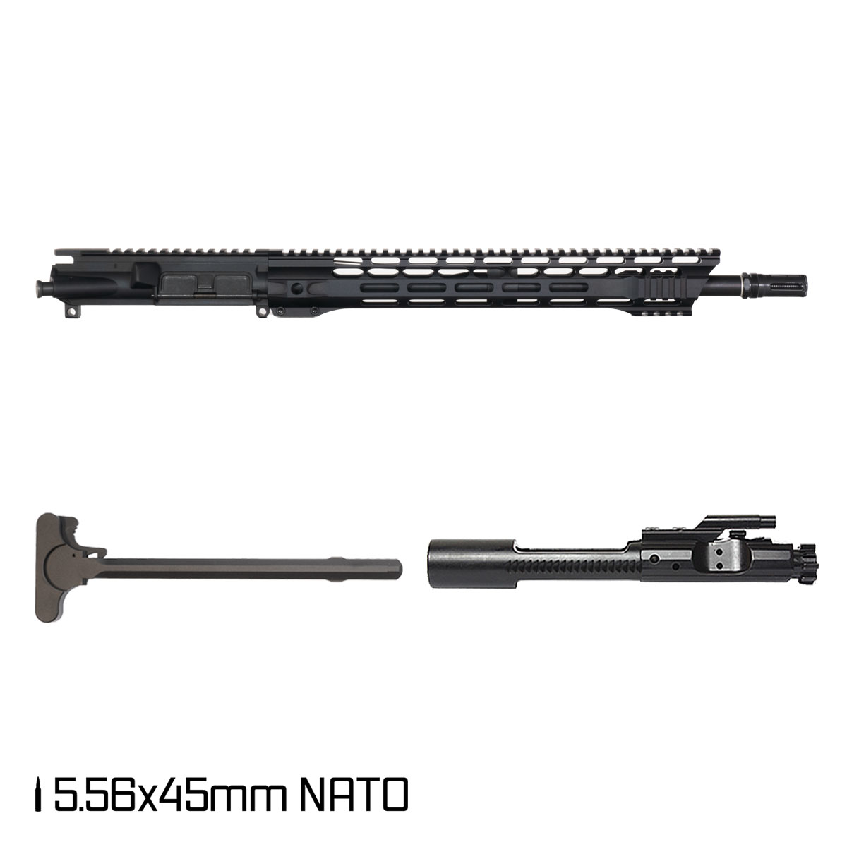 Davidson Defense Nightbane 16-inch AR-15 5.56 NATO Rifle Complete Upper Build, Plan B Sentinel Caged Flash Hider