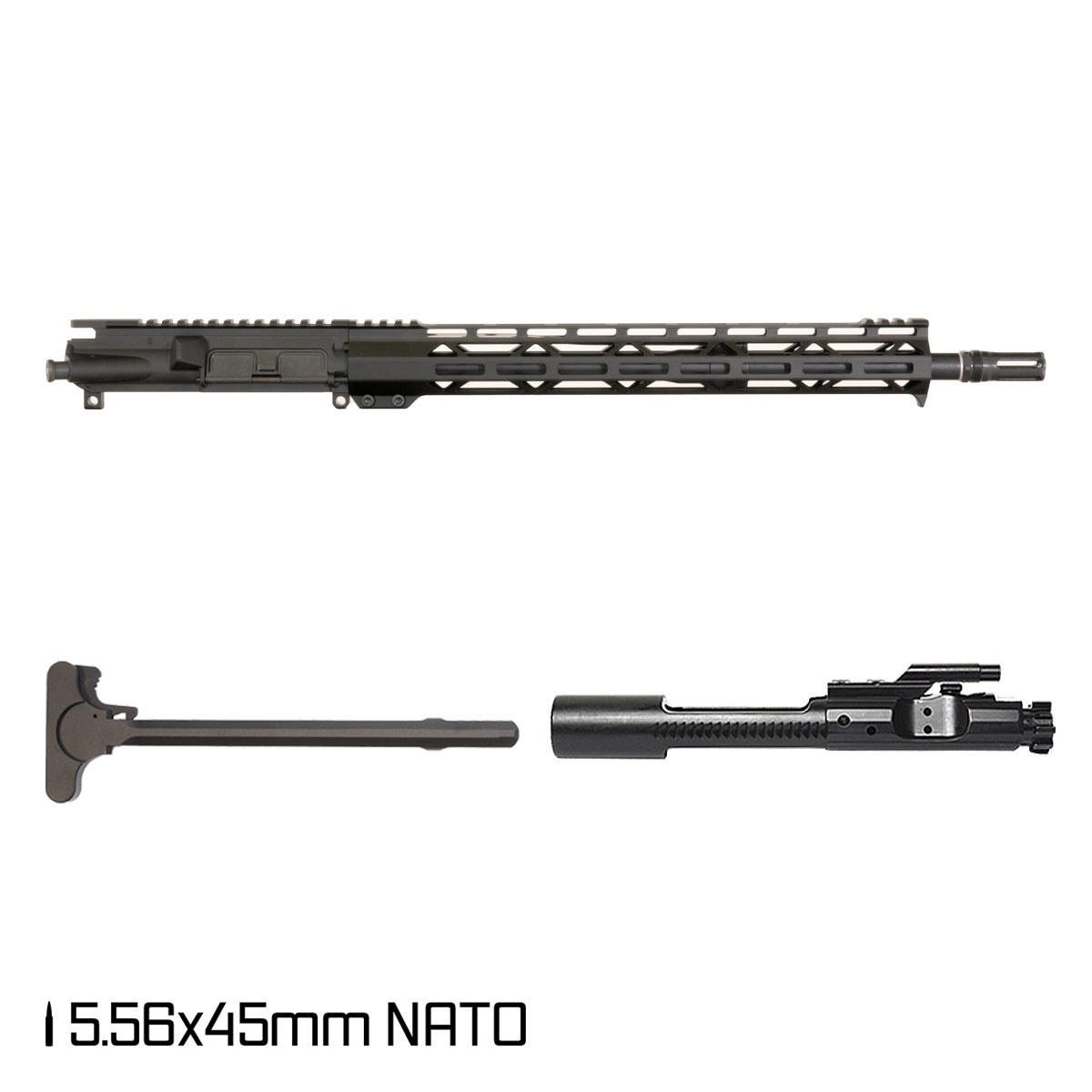 Davidson Defense Show Stopper 16.5-inch AR-15 5.56 NATO Rifle Complete Upper Build, Plan B Sentinel Caged Flash Hider