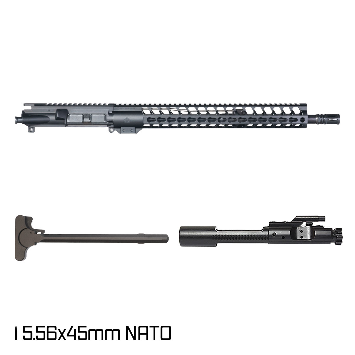 Davidson Defense Warden 16.5-inch Mid-Gas 1:7 5.56 NATO AR-15 Freefloat Keymod Handguard Rifle Complete Upper Build